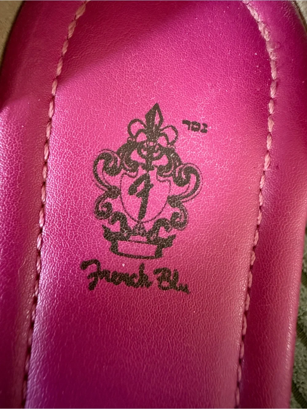 French Blu Magenta Ankle-Strap Wedge Sandals